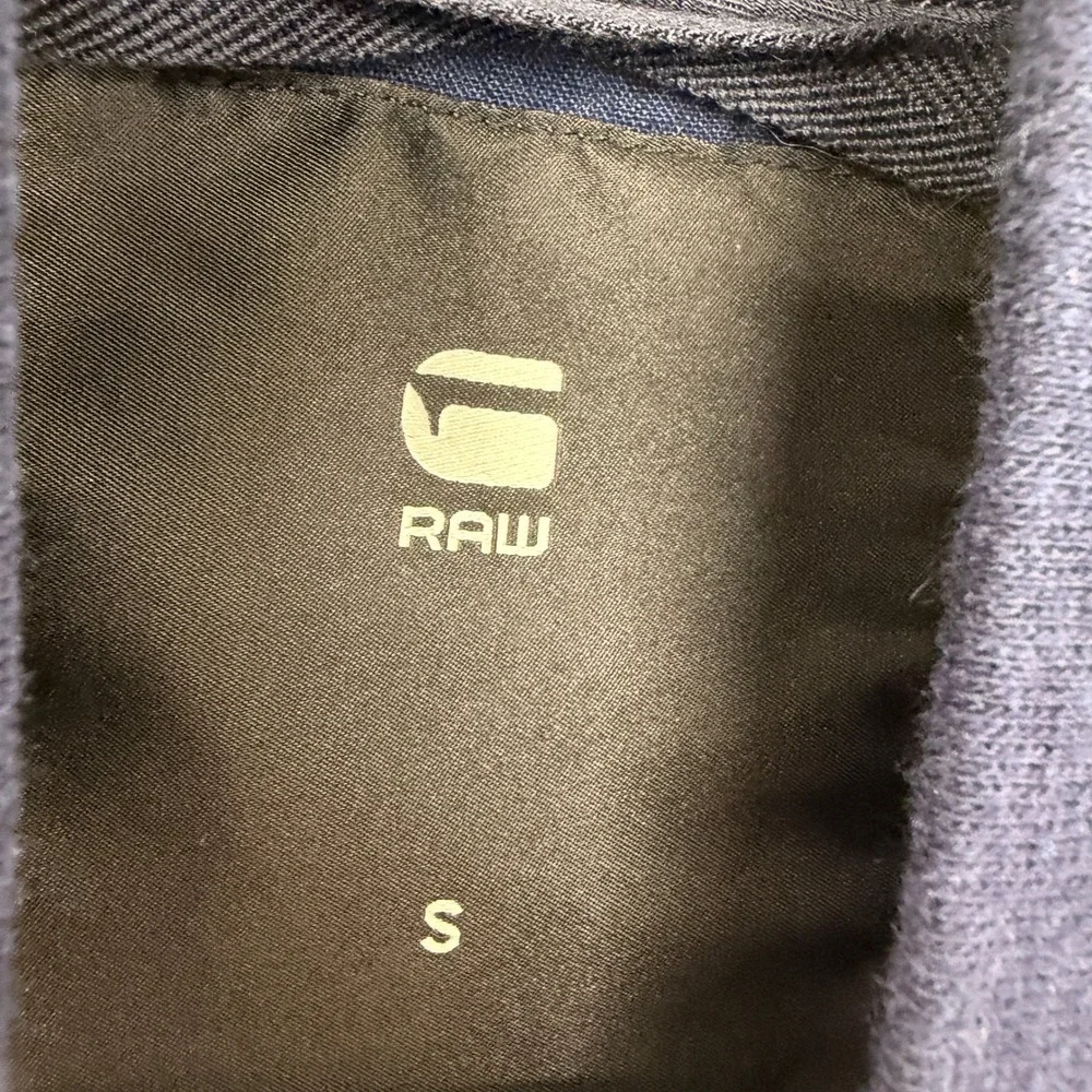 G-Star Raw Rackam DC Bomber Jacket Mens Small Navy Blue Denim D04536-6101-082